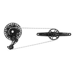 SRAM 100067 Nx Eagle Dub Manivela, sem rolamento interior, unissexo para adultos, preto, 170 mm