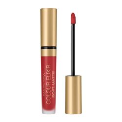 Max Factor Colour Elixir Soft Matte szminka w płynie o delikatnym matowym wykończeniu, ultralekka konsystencja, nawilżająca, 030 - Crushed Ruby