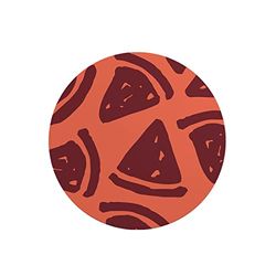 Questo Casa, Round Digital Printed Mouse Pad, Non-Slip Base, for Office and Home, Diameter:22cm