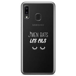 ZOKKO Cover per Samsung A20E J'men basso Les Cils - Morbida trasparente, colore: Bianco