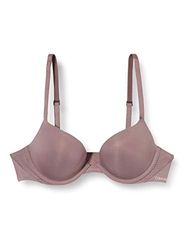 Calvin Klein Push Up Plunge BH voor dames, Plum Stof, 65E