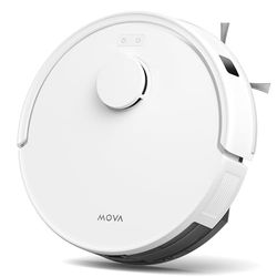 MOVA E20 Robot Aspirateur Laveur, Navigation LDS, Puissance d'aspiration de 5 000 Pa, Aspirateur et Mop 2-en-1, Corps Compact
