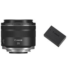 Canon obiettivo RF 35mm f/1.8 & LP-E17 Batteria Ricaricabile Nero/Antracite