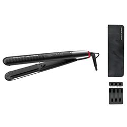 Rowenta x KARL LAGERFELD K/Pro Stylist Lisseur, Peigne professionnel intégré, Fonction ionique pour des cheveux doux et brillants, Tous types de cheveux, 8 réglages de température, Écran LCD SF467LF0