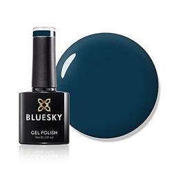 Vernis à ongles gel Bluesky, ciel d'hiver A057, bleu foncé, durable, résistant aux puces, 10 ml ((nécessite du séchage sous lampe à LED UV)
