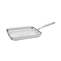 TRAMONTINA - Plancha Grano, Sartén de Acero Inoxidable y Terminación Brillante, con Cuerpo Triple, 1,9 L