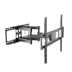 PureMounts TV-väggfäste, universellt lutande vridbart fäste för 32–70 tum upp till 40 kg platt, böjd TV-stativ, max. VESA 600 x 400 mm, svart