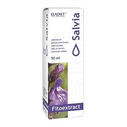 Fitoextract de Salvia - 50 ml - Ayuda a Aliviar los Síntomas de la Menopausia - Contribuye a Reducir los Problemas Digestivos - Elaborado con Hojas de Salvia - Eladiet
