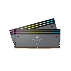 CORSAIR DOMINATOR TITANIUM RGB DDR5 32GB (2x16GB) DDR5 6000MHz CL30 AMD EXPO Intel XMP iCUE Compatible Computer Memory – Grey (CMP32GX5M2B6000Z30)