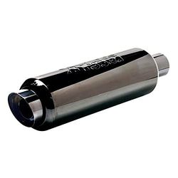 Sumex Terminal de escape em aço inoxidável, 464 mm, 58 mm com silenciador