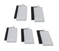 Venga! Vacuum Filters: 5x HEPA + 5x Foam for VG RVC 3000 Robot Vacuum