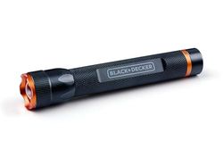 BLACK+DECKER Torcia LED 110 lumen - 3 W - 100 m - 3 modalità di illuminazione: alta, bassa, pulsante, nero/arancione