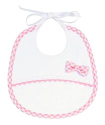 FILET Baby Girls' Am2234r bib, Pink, One Size