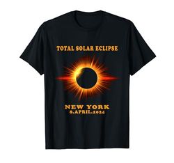 Total Solar Eclipse New York Colorful Eclipse 04.08.24 Camiseta