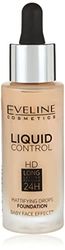 EVELINE LIQUID CONTROL HD Fond de teint mat longue durée 32 ml (040 WARM BEIGE)