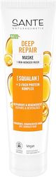 SANTE Naturkosmetik Deep Repair Masque Wonder 1 minute – 150 ml – Avec squalane & complexe triple protéine – Pour cheveux secs et abîmés – Sans silicone & végétalien – Testé dermatologiquement