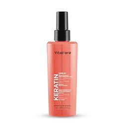 Vitalcare | Keratin - Spray Rinforzante e Termoprotettivo, per Capelli Sfibrati, con Cheratina e Arginina, Senza Risciacquo, 125 ml