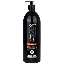 Tahe Gold Protein Shampooing Nutritif Cheveux Secs, Éclat et Douceur aux Huiles d’Argan, de Lin et d’Acides Aminés (1000 ml)