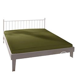 Bassetti Spännlakan enfärgad Z1/664 oliv bomull/elastan, mått: 180 cm x 200 cm, 200 cm x 220 cm, 9302338