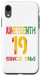 Custodia per iPhone XR Vintage Giugno 19 Giugno 1865 Black History Month Men