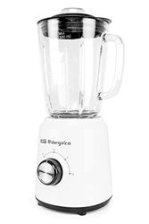 Orbegozo BV 5040 - Batidora de Vaso, Capacidad 1.5 L, Cuchilla Acero Inox, 2 Velocidades, Turbo, 500 W