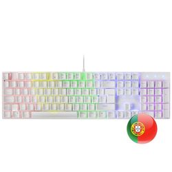 MARS GAMING MK422 MECHANICAL KEYBOARD, ANTI-DUST RÖD, FRGB, Vit, PortUGUESE