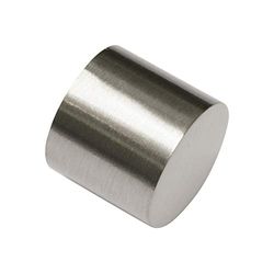 GARDINIA ändkåpa aluminum ädelstålutseende Ø 16 mm 2