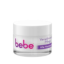 bebe Day & Night Care (50 ml), Moisturising Face Cream for All Skin Types, Nourishing Day and Night Cream with Moon Blossom and Vanilla Fragrance, Vegan*