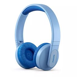 PHILIPS TAK4206BL/00 Auriculares de Diadema Inalámbricos Bluetooth para Niños, Luces LED de Colores, Wireless, Azul (Blue)