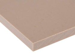 RS PRO PEEK plastplatta, beige, 6 mm x 245 mm x 300 mm/1,32 g/cm³ till +260 °C, full