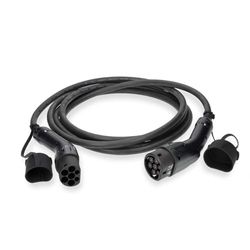 Nedis Kabel voor elektrische voertuigen, kabel type 2-16 A, 22000 W, 3-fasen, 5,00 m, zwart, kartonnen verpakking
