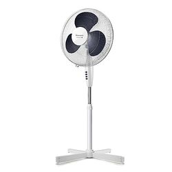 Taurus Greco 16 C Zuilventilator, kruisvoet, antislip voeten, 3 vleugels/Ø 40 cm, 3 snelheden, wit
