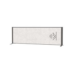 MAUL MAULconnecto - Separador acústico de Mesa (160 x 50 cm, para Escritorio, aparador, Separador de Habitaciones con pies, Fieltro acústico (4000 g/m²) como protección Visual y Aislamiento acústico