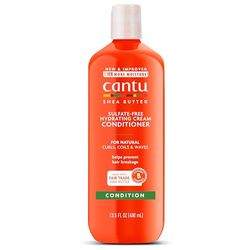 CANTU - Revitalisant hydratant au beurre de karité - Revitalisant sans sulfate pour cheveux bouclés et texturés - Lot de 1 (1 x 400 ml), l'emballage peut différer