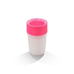 Litecup 2-in-1 Sippy Cup + Night Light, 360° Patented Silicone Easy Flow Drinking Valve, Spill Resistant, BPA/Latex Free Weaning Cup, Toddler Travel Beaker, 6 Months+, 220 ml, Glitter Pink