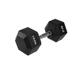 HMS Unisex's 17-66-122 5907695518153 HEX PRO Dumbbell, Zwart, One Size