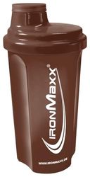 IronMaxx Shaker do białek, brązowy, 700 ml, shaker do proteiny z zakrętką, sitkiem i skalą pomiarową, zabezpieczony przed wyciekiem, nadaje się do mycia w zmywarce, nie zawiera zmiękczaczy BPA i DEHP