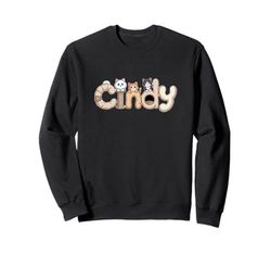 Cindy Cat Trees - Personalized Cute Name Word Art Sweatshirt