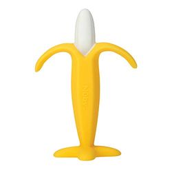 Nuby 6868 - tandjes -Massaggiagengive in Silicone Banana 3 Mesi- 1 stuk,Geel