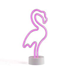 Neon Flamingo Lamp Roze