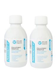 President KIT 2 COLLUTORIO SENSITIVE per denti e gengive sensibili. Azione lenitiva, calmante. Antiplacca e anticarie. 2X200ml