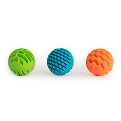 Fat Brain Toys, Sensory Rollers, Bolas sensoriales para bebés con campanitas, Juguete de Aprendizaje Infantil, Juego Seguro, motricidad Fina, para niños preescolares Desde 6 Meses, Bizak (30691610)