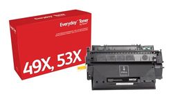 Everyday by Xerox Mono Toner compatible with HP 49X HP 53X (Q5949X/ Q7553X), High Capacity