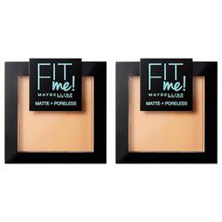 Maybelline Fit Me Matte And Poreless Powder 130 Buff Beige 9g (Pack of 2)
