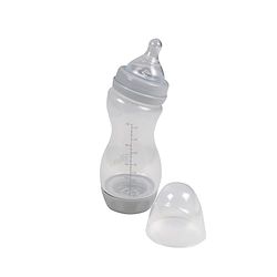 BABY DOUCEUR, ergonomische fles met brede hals + speen met variabele doorstroming, siliconen, 250 ml, Petit Amour