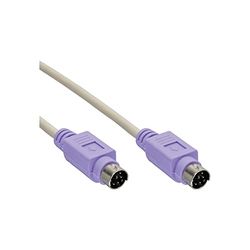 InLine 13332V PS/2 Cabo macho / macho, 2 m PC 99, cor roxa