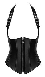 Zado Women's Leather Corset Black L