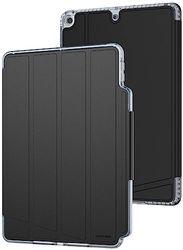 Tech21 EvoFolio case for iPad 7th/8th/9th Gen - Impact Protection, iPad case with Multi-Angle Viewing, Wake/Sleep Cover - Black