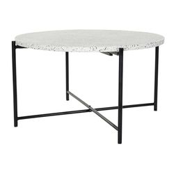 MESA CENTRO HIERRO PIEDRA 80X80X45 TERRAZO NEGRO_FASE6