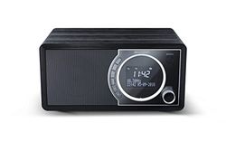 SHARP DR450 digital radio (DAB/DAB+/FM med RDS, Bluetooth, väckarklocksfunktioner, 6 watt), svart